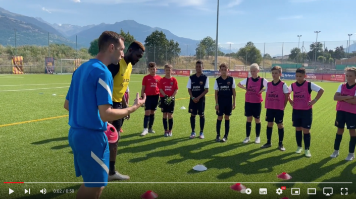 Barça Academy Camp Swiss • Saviese 2022 - Training Explanation